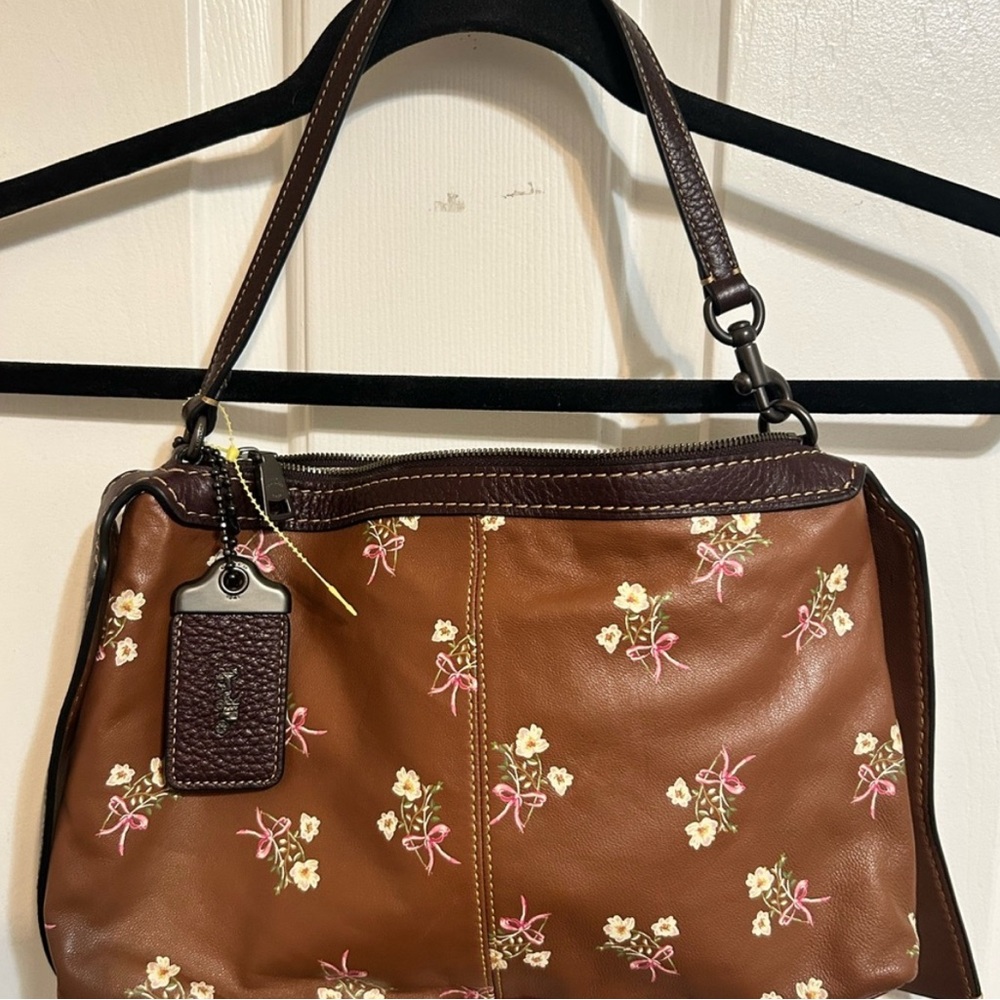 Coach Brown Floral bag